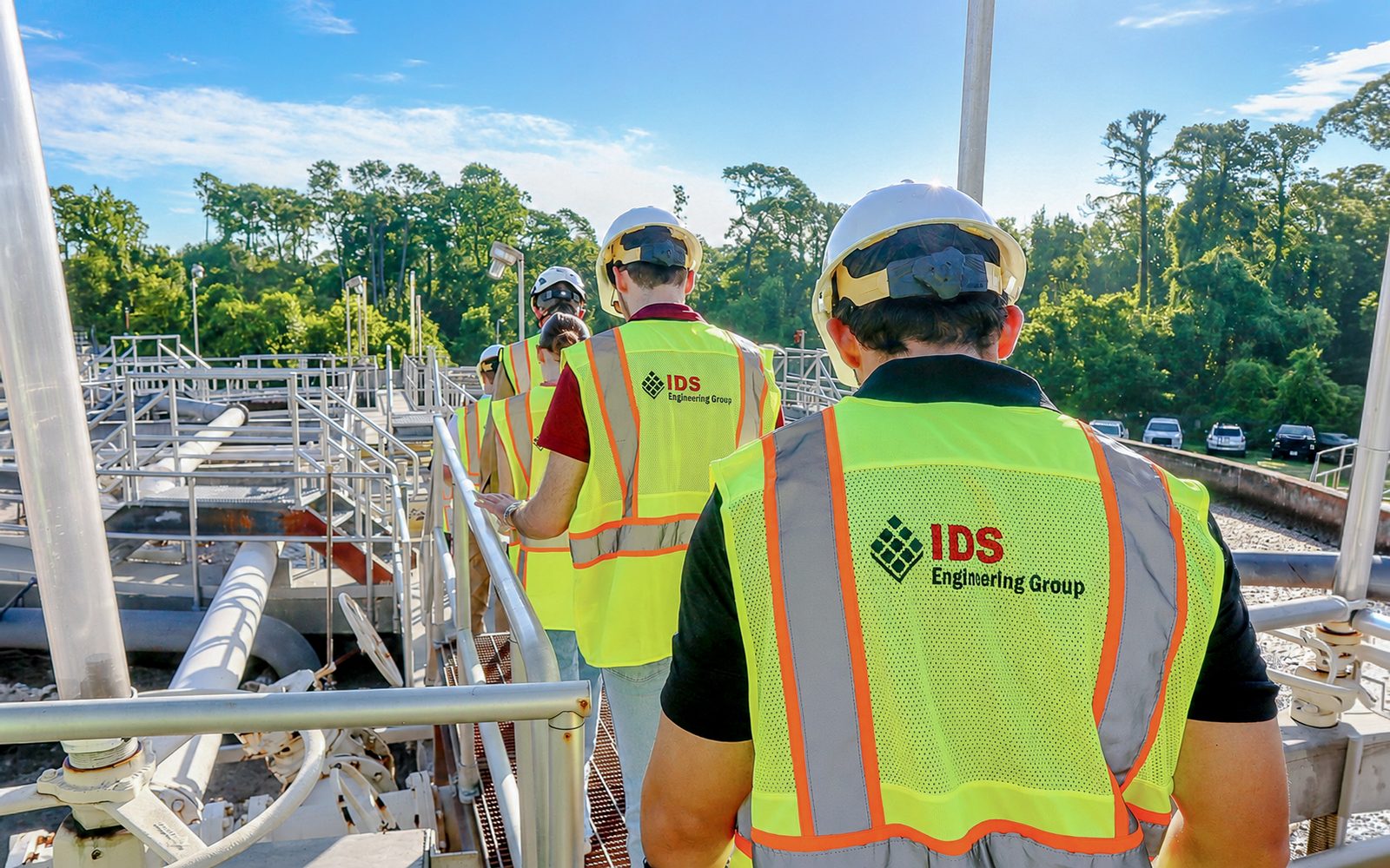 IDS Engineering Group team at wastewater treatment plant in Houston, Texas
